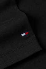 An image of the Tommy Hilfiger Hilfiger Stripe T-Shirt in Black.