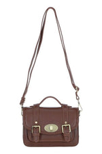 An image of the Ashwood Leather Leather Handbag With Twist Lock in the colour Tan.