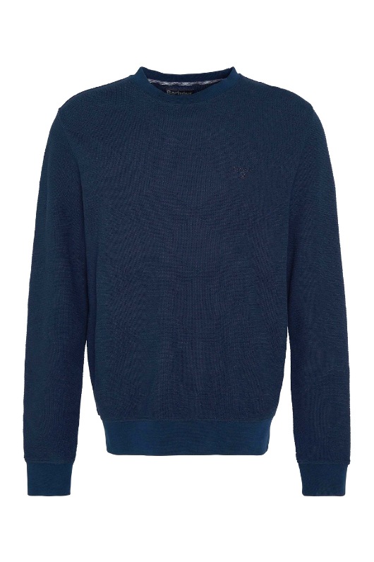 An image of the Barbour Diamond Sweatshirt in Navy.