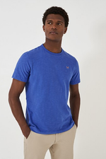 An image of the Crew Slub T-Shirt in Strong Blue.