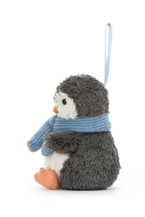 An image of the Jellycat Peanut Penguin Decoration.