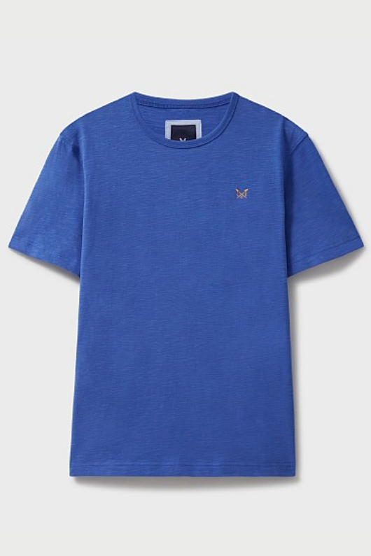 An image of the Crew Slub T-Shirt in Strong Blue.