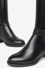 An image of the Nero Giardini Heeled Knee High Boots in Nero.