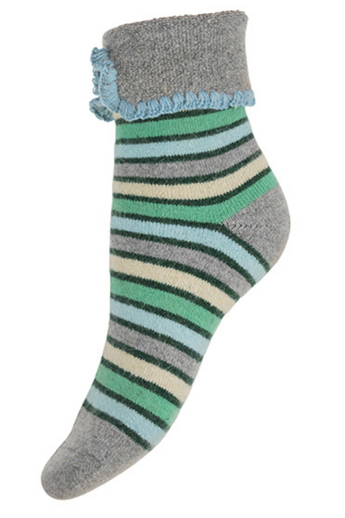 An image of the Joya Socks in Colourful Stripe.