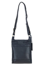 An image of the Ashwood Leather Leather Shoulder Bag in the colour Navy.