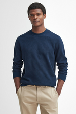 An image of the Barbour Diamond Sweatshirt in Navy.