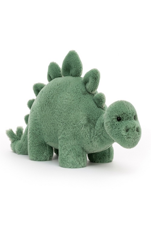 An image of the Jellycat Fossilly Stegosaurus soft toy.