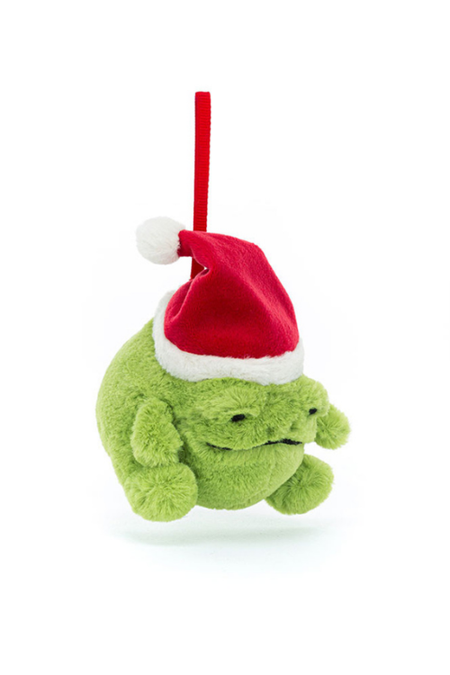 An image of the Jellycat Ricky Rain Frog Decoration.