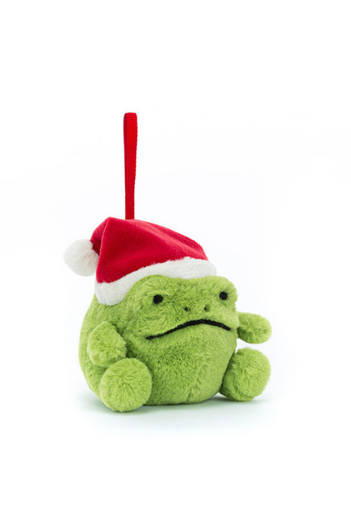 An image of the Jellycat Ricky Rain Frog Decoration.