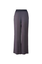 An image of the Oui Wide Leg Trousers in Dark Grey.