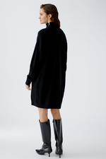 An image of the Oui Knitted Dress in Black.