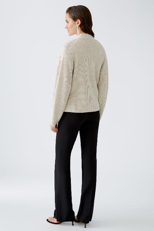 An image of the Oui Wrap Cardigan in Off White.