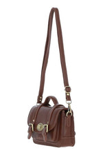 An image of the Ashwood Leather Leather Handbag With Twist Lock in the colour Tan.