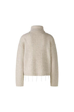 An image of the Oui Sparkle Pullover Jumper in Beige Melange.