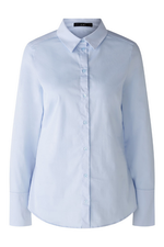 An image of the Oui Stretch Shirt in Light Blue.