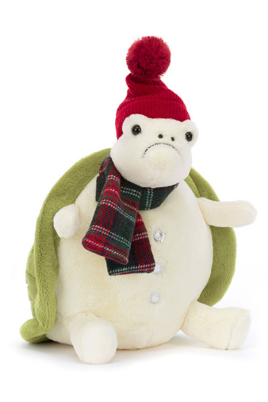 An image of the Jellycat Snowman Timmy Turtle.