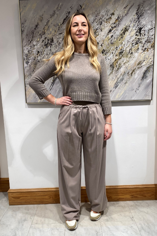 An image of the Marella Afona Trousers in Turtledove.