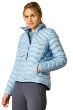 An image of the Ariat Ideal Down Insulated Jacket in Cerulean.