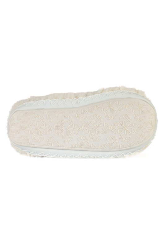 An image of the Bedroom Athletics Harriet Faux Fur Slipper Boots in Cream.