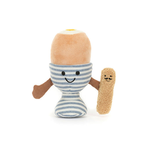 An image of the Jellycat Amuseables Eggetha Egg & Lance Soldier.