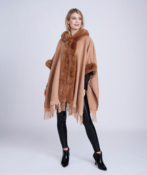 An image of the Pia Rossini Adalee Wrap in Camel.