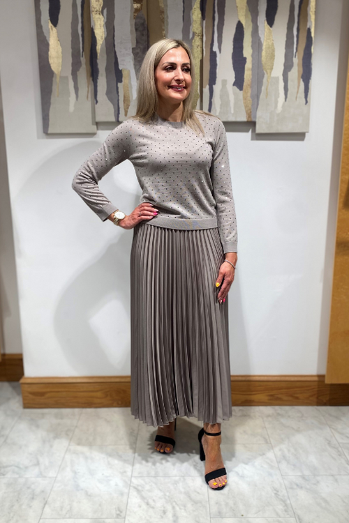 An image of the Marella Agente Skirt in Turtledove.