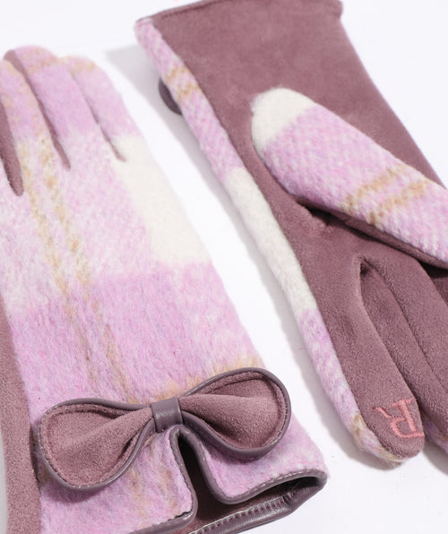 An image of the Pia Rossini Ava Gloves in Purple.