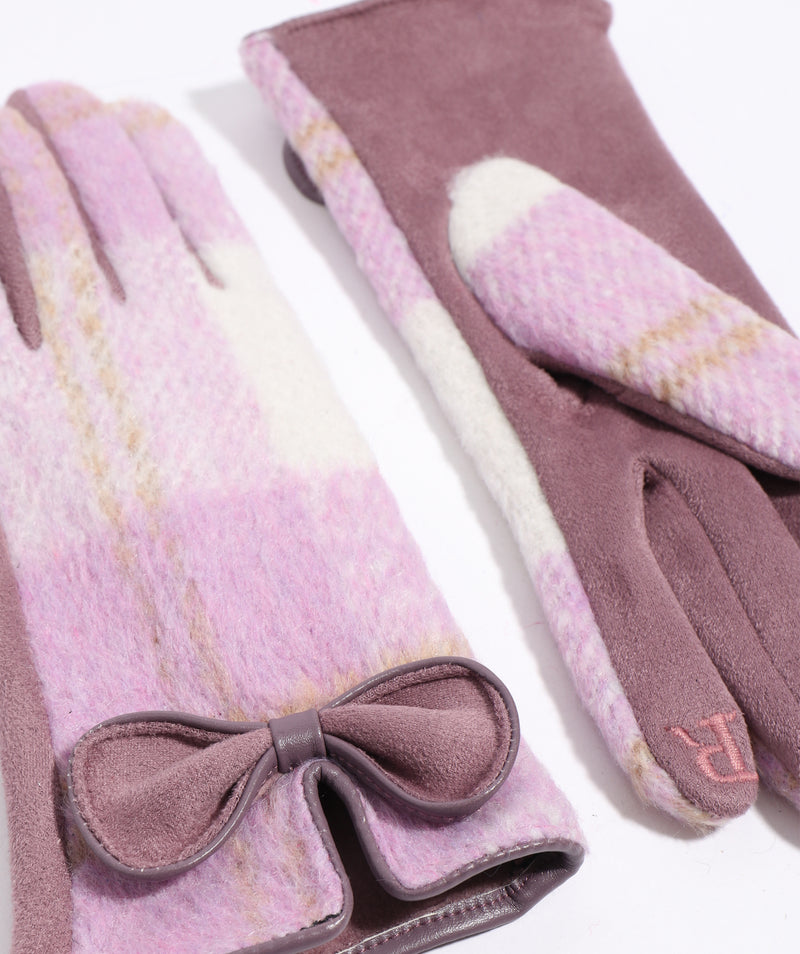 An image of the Pia Rossini Ava Gloves in Purple.