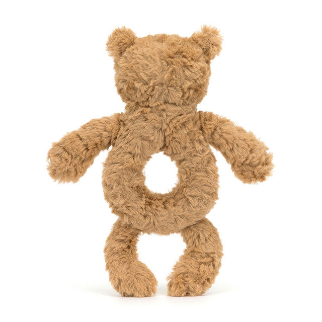 An image of the Jellycat Jellycat Bartholomew Bear Ring Rattle