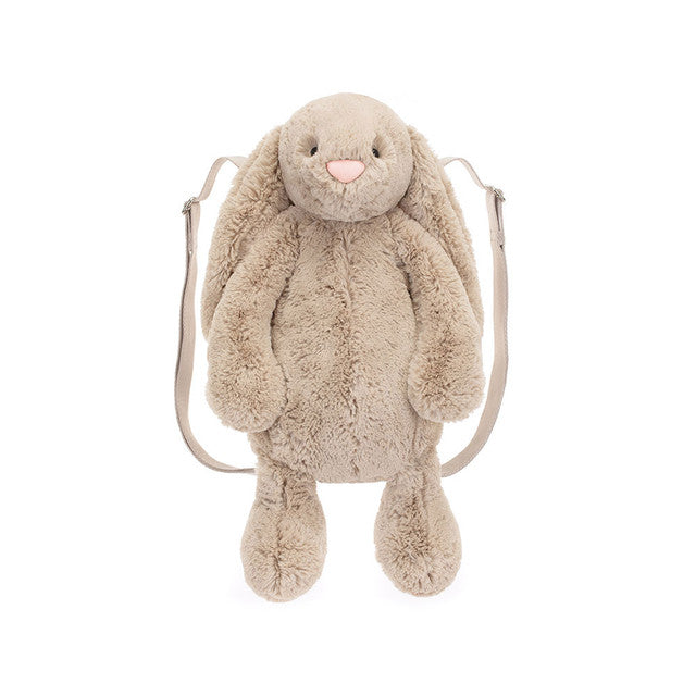 An image of the Jellycat Jellycat Bashful Beige Bunny Backpack