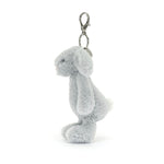 An image of the Jellycat Jellycat Bashful Silver Bunny Bag Charm (2025)