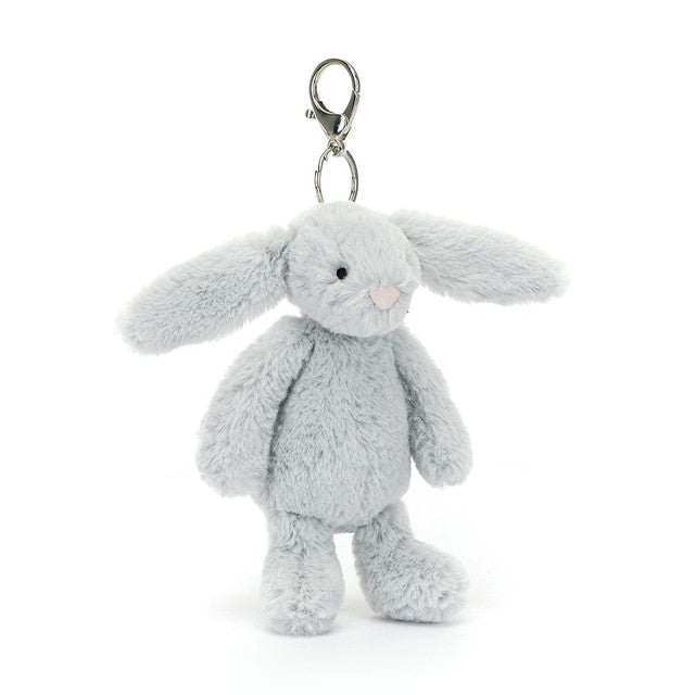 An image of the Jellycat Jellycat Bashful Silver Bunny Bag Charm (2025)