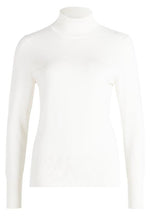 An image of the Betty Barclay Polo Neck Jumper in Off White.