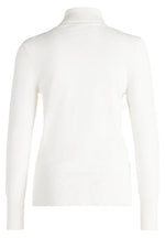 An image of the Betty Barclay Polo Neck Jumper in Off White.