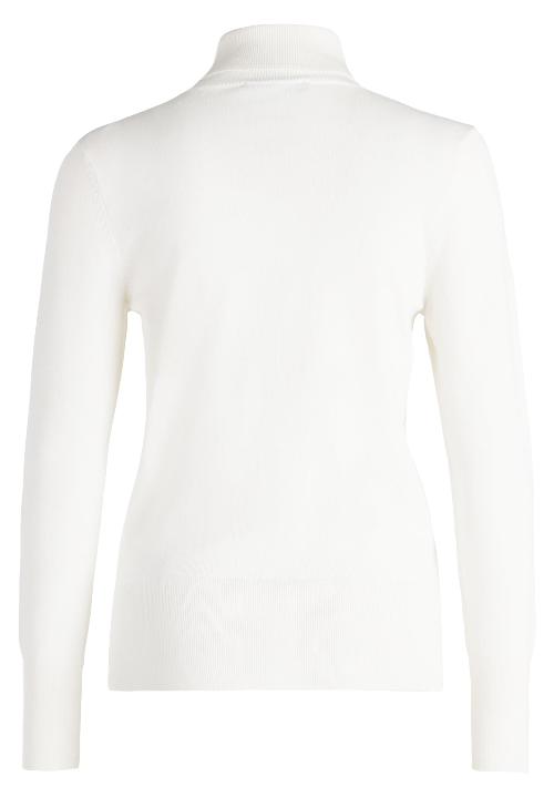 An image of the Betty Barclay Polo Neck Jumper in Off White.