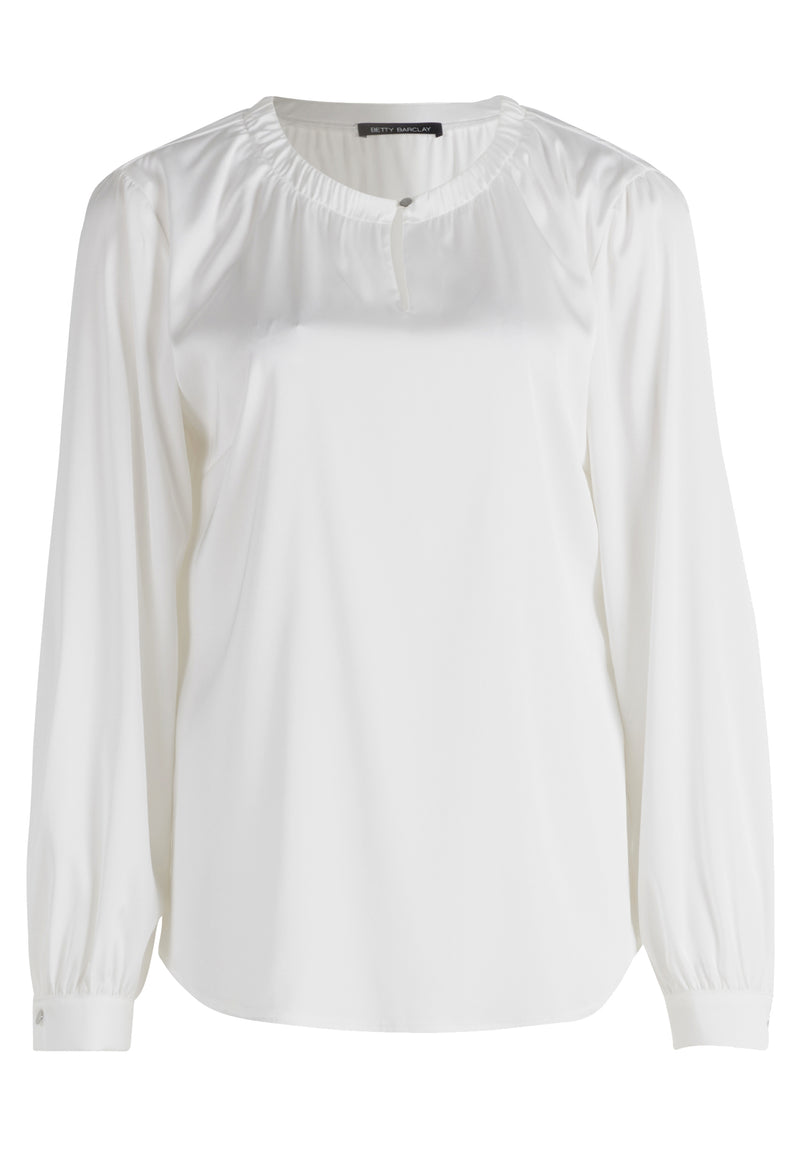 An image of the Betty Barclay Long Sleeve Blouse in Off White.