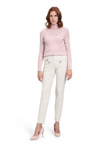 An image of the Betty Barclay Fine Knit Jumper in Pale Mauve.