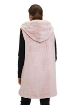 An image of the Betty Barclay Plush Vest in Mauve Chalk.