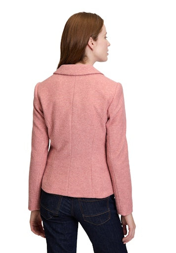 An image of the Betty Barclay Wool Blazer in Ash Rose.