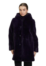 An image of the Betty Barclay Plush Jacket in Sweet Plum.