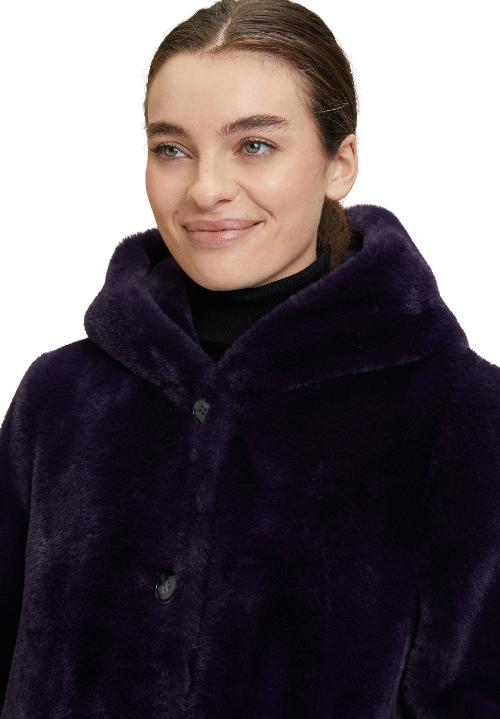 An image of the Betty Barclay Plush Jacket in Sweet Plum.