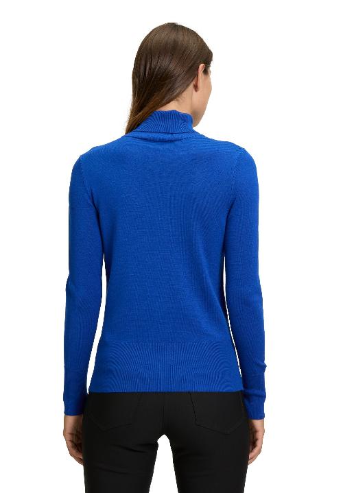 An image of the Betty Barclay Polo Neck Jumper in Adria.