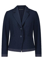 An image of the Betty Barclay Single Breasted Blazer in Dark Sky.