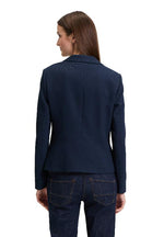 An image of the Betty Barclay Single Breasted Blazer in Dark Sky.