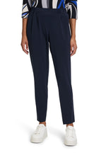 An image of the Betty Barclay Slip-On Trousers in Dark Sky.