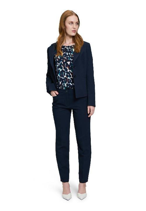 An image of the Betty Barclay Business Trousers in Dark Sky.