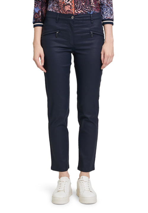 An image of the Betty Barclay Perfect Body Trousers in Dark Sky.