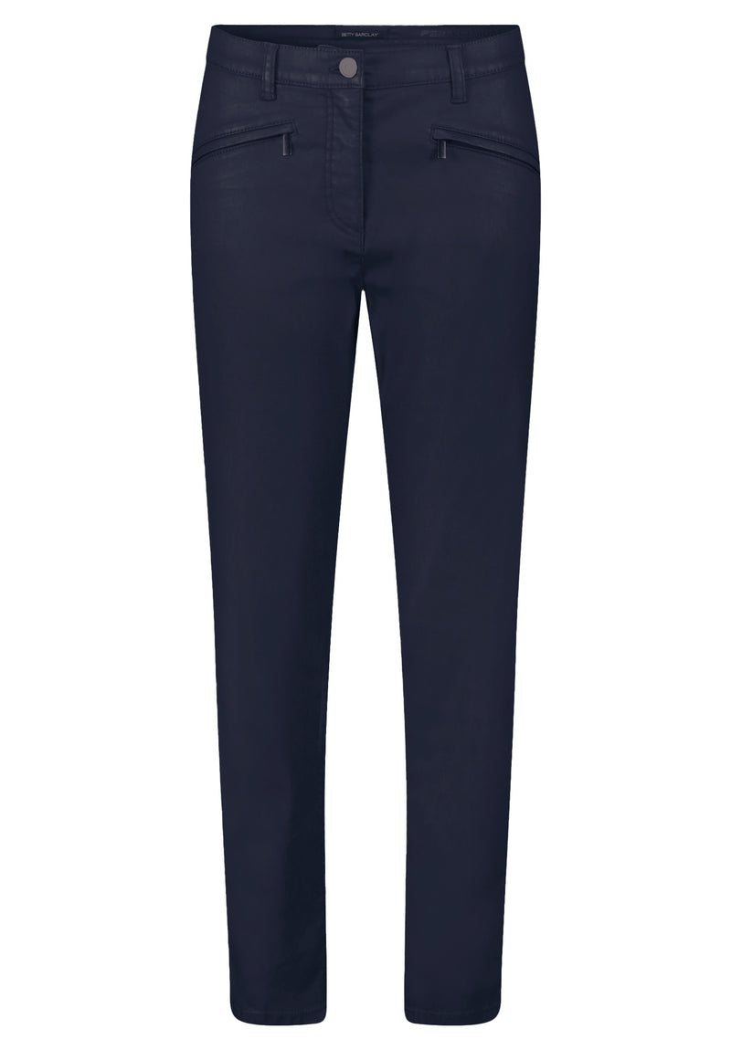 An image of the Betty Barclay Perfect Body Trousers in Dark Sky.