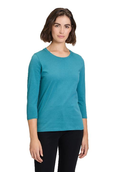 An image of the Betty Barclay Basic T-Shirt in Colonial Blue.