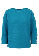 An image of the Betty Barclay Sweatshirt in Colonial Blue.